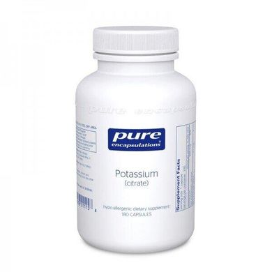 Калій цитрат Potassium citrate Pure Encapsulations 180 капсул