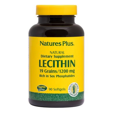 Фотография - Лецитин из сои Lecithin Nature's Plus 1200 мг 90 капсул