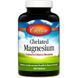 Магний хелат Chelated Magnesium Carlson Labs 180 таблеток
