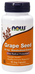 Екстракт виноградних кісточок Grape Seed Now Foods 60 мг 90 капсул