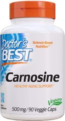 Карнозин Carnosine Doctor's Best 500 мг 90 капсул