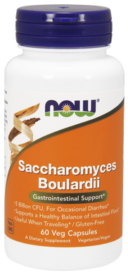 Сахароміцети буларди Saccharomyces Boulardii Now Foods 60 капсул