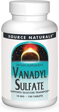 Фотография - Ванадій сульфат Vanadyl Sulfate Source Naturals 10 мг 100 таблеток