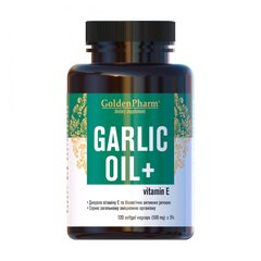 Чесночное масло Garlic Oil + Golden Pharm 500 мг 120 капсул