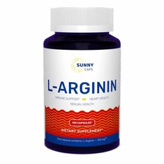 L-Аргінин L-Arginine Sunny Caps 750 мг 100 капсул