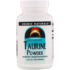 Таурин Taurine Powder Source Naturals порошок 100 г