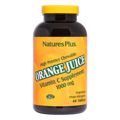 Фотография - Вітамін C Orange Juice C Chewable Vitamin C Nature's Plus 1000 мг 60 жевательных таблеток