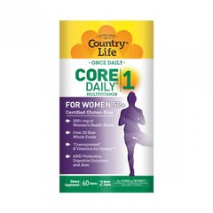 Вітаміни для жінок 50+ Women's Core Daily-1 Multivitamins 50+ Country Life 60 таблеток