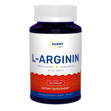 L-Аргинин L-Arginine Sunny Caps 750 мг 100 капсул