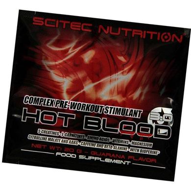 Предтренировочный комплекс Hot Blood 3.0 Scitec Nutrition красный апельсин 20*20 г