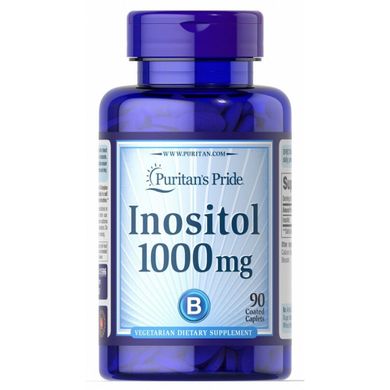 Витамин B8 Инозитол Inositol Puritan's Pride 1000 мг 90 каплет
