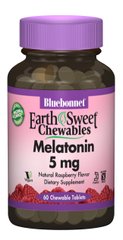 Фотография - Мелатонін Melatonin Bluebonnet Nutrition малина 5 мг 60 жувальних таблеток