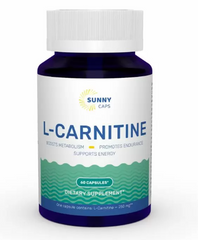 Фотография - L-карнітин L-carnitine Sunny Caps 250 мг 60 капсул