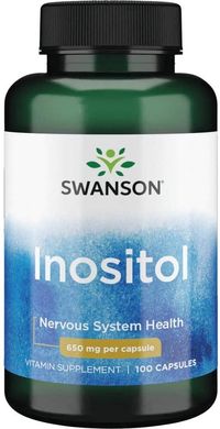 Витамин В8 Инозитол Inositol Swanson 650 мг 100 капсул