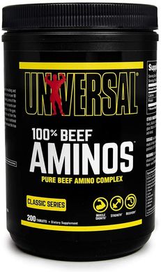 Фотография - 100% амінокислоти яловічини 100% Beef Aminos Universal Nutrition 200 таблеток