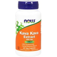 Фотография - Екстракт KAVA KAVA 30% Now Foods 250 мг 60 капсул