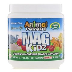 Магній для дітей Animal Parade Magnesium Kidz Powder Nature's Plus вишня 171 г