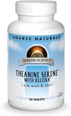 Теанин Серен Theanine Serene Science Source Naturals 30 таблеток