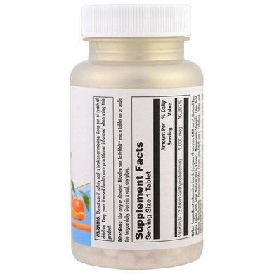 Витамин B12 метилкобаламин B-12 Methylcobalamin KAL мандарин 1000 мкг 90 таблеток