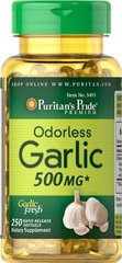 Часник Odorless Garlic Puritan's Pride без запаху 500 мг 100 капсул