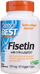 Фотография - Підтримка мозку Fisetin with Novusetin Doctor's Best 100 мг 30 капсул