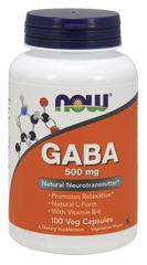 Фотография - Гамма-аминомасляная кислота GABA Now Foods 500 мг 200 капсул