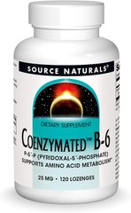 Вітамін В6 Coenzymated B-6 Source Naturals коэнзимный 25 мг 120 таблеток