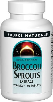Екстракт брокколі Broccoli Sprouts Source Naturals 250 мг 60 таблеток
