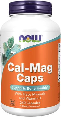 Кальцій і магній в капсулах Cal-Mag Caps Now Foods 240 капсул