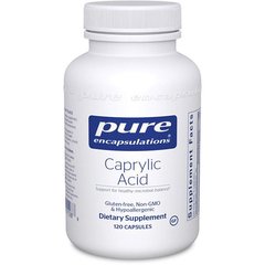 Фотография - Каприлова кислота Caprylic Acid Pure Encapsulations 120 капсул