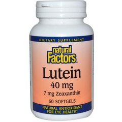 Фотография - Лютеїн Lutein Natural Factors 40 мг 60 капсул