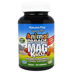 Магний для детей Animal Parade Magnesium Kidz Chewable Nature's Plus вишня 90 животных