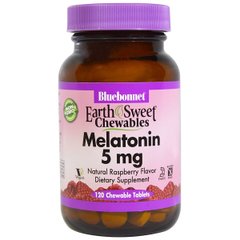 Фотография - Мелатонін Melatonin Bluebonnet Nutrition малина 5 мг 120 жувальних таблеток