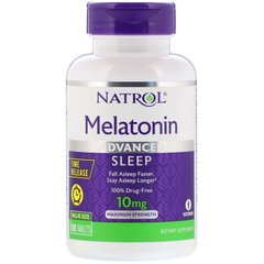 Фотография - Мелатонін Melatonin Advanced Sleep Time Release Natrol 10 мг 100 таблеток