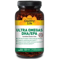 Фотография - Омега-3 Ultra Omegas DHA/EPA Country Life 120 капсул
