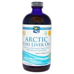 Фотография - Риб'ячий жир з печінки тріски Cod Liver Oil Nordic Naturals апельсин 473 мл