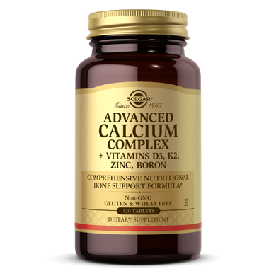 Кальцій з вітамінами Calcium Complex + Vitamins D3 K2 Solgar 120 таблеток