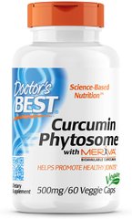 Куркумін Curcumins Phytosome Featuring Meriva Doctor's Best 500 мг 60 капсул