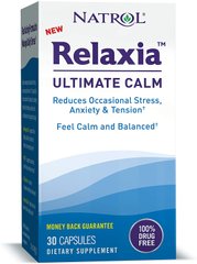 Проти стресу Relaxia Ultimate Calm Natrol 30 капсул