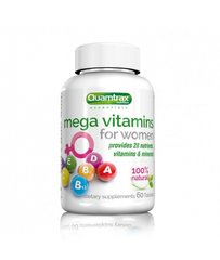 Комплекс вітамінів для жінок Mega Vitamins for Men Quamtrax 60 таблеток