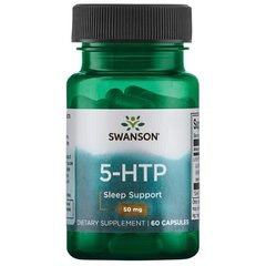 5-HTP 5- гідрокси L-триптофан Swanson 50 мг 60 капсул