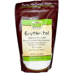 Фотография - Эритритол цукрозамінник Erythritol Now Foods 454 г