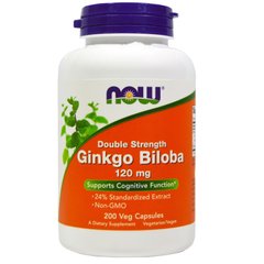 Фотография - Гінкго Білоба Ginkgo Biloba Now Foods 120 мг 50 капсул