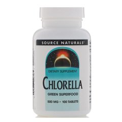Фотография - Хлорелла Chlorella Source Naturals 500 мг 100 таблеток