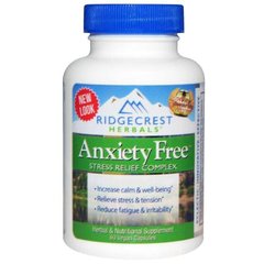 Комплекс зниження від стресу Anxiety Freе RidgeCrest Herbals 60 капсул