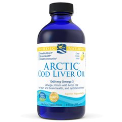Фотография - Риб'ячий жир з печінки тріски Arctic Cod Liver Oil Nordic Naturals апельсин 237 мл