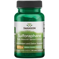 Фотография - Сульфорафан из броколли Sulforaphane from Broccoli Sprout Extract Swanson 400 мкг 60 капсул