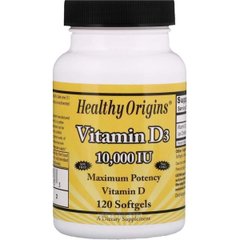 Фотография - Вітамін D3 Vitamin D3 Healthy Origins 10000 МО 120 капсул