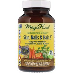 Фотография - Вітаміни для волосся шкіри та нігтів Skin Nails & Hair 2 MegaFood 90 таблеток