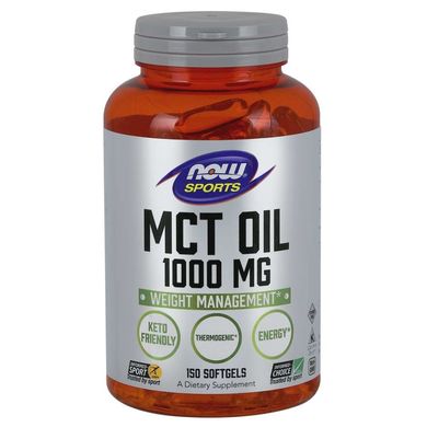 Фотография - Масло МСТ MCT Oil Now Foods 1000 мг 150 капсул